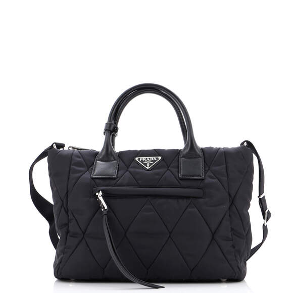 Prada Convertible Zip Tote Quilted #158689P13B - Picture 1 of 8